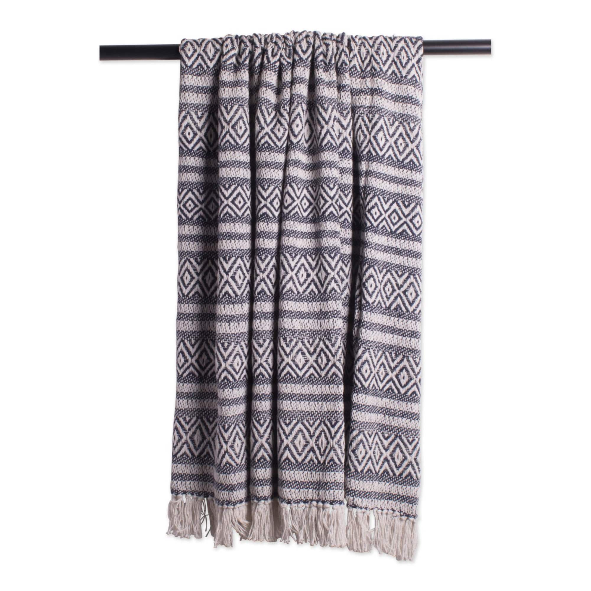 DII® Navy Adobe Stripe Throw